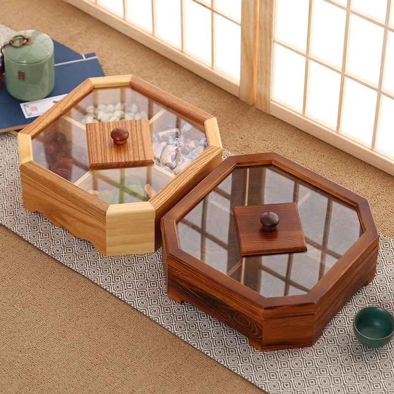 Food Snacks Candy - New Wood Candy Biscuit Storage Box