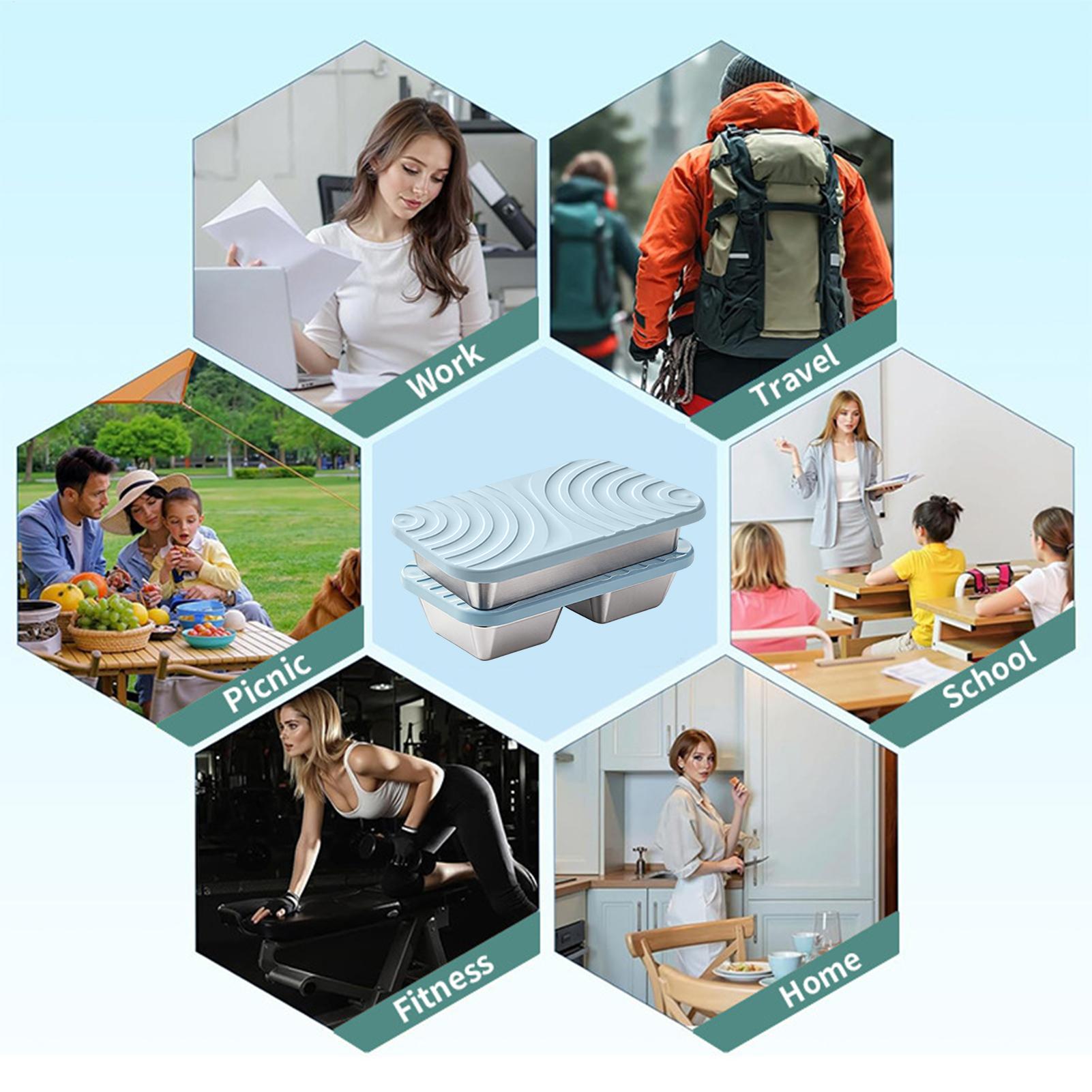 Stainless Steel Snack Containe - Food Prep Snacks ulasan dan harga
