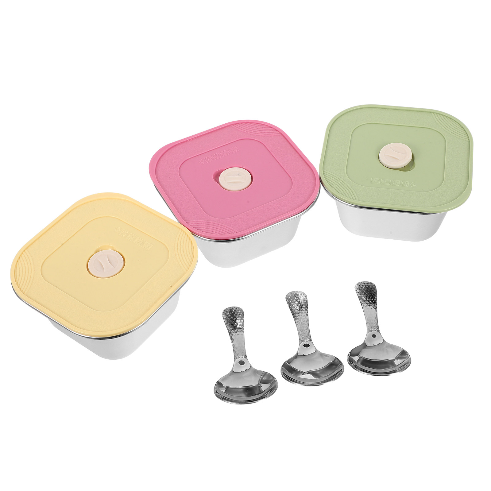 3Pcs Stainless Steel Snack Con - Food Prep Snacks ulasan dan harga