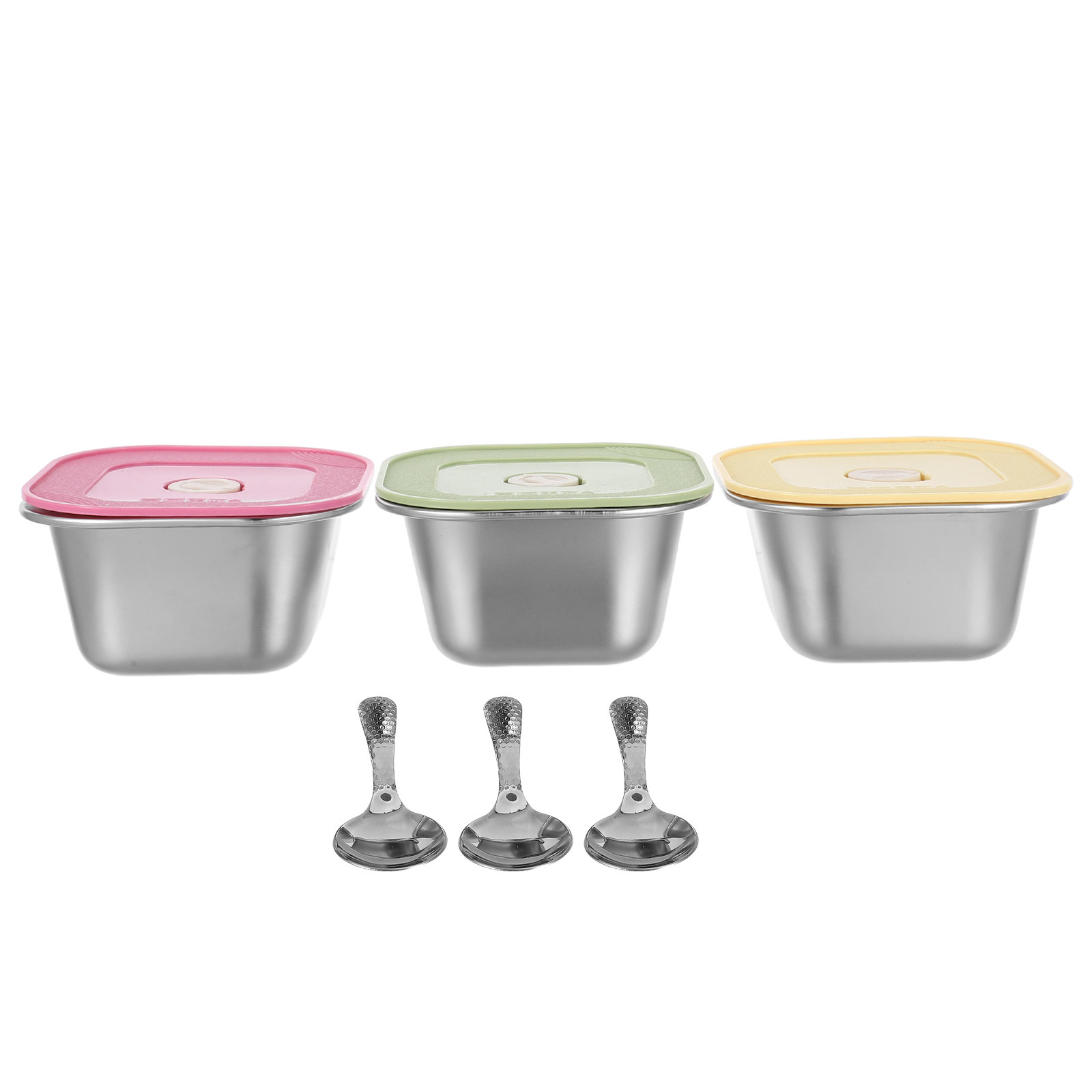 3Pcs Stainless Steel Snack Con - Food Prep Snacks ulasan dan harga