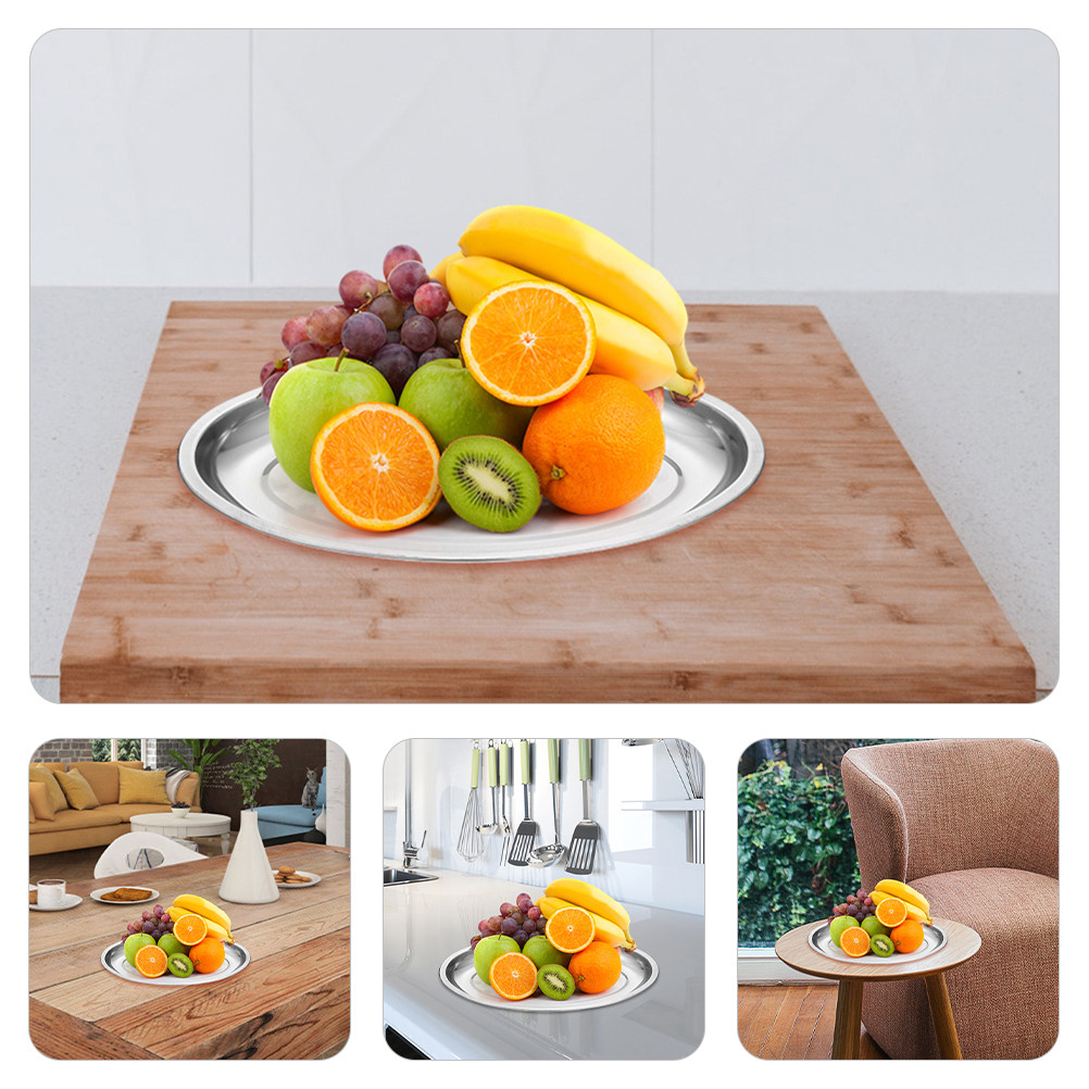 Stainless Steel Oval Serving P - Food With Snacks ulasan dan harga