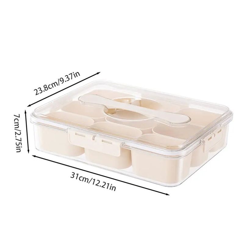 9 Compartments Divided Serving - Food Snacks Candy ulasan dan harga