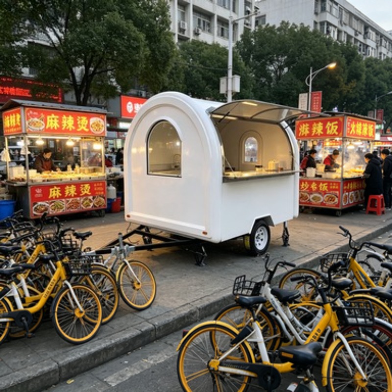 Portable Food Cart Trailer Cof - Food Snacks That Start With A ulasan dan harga