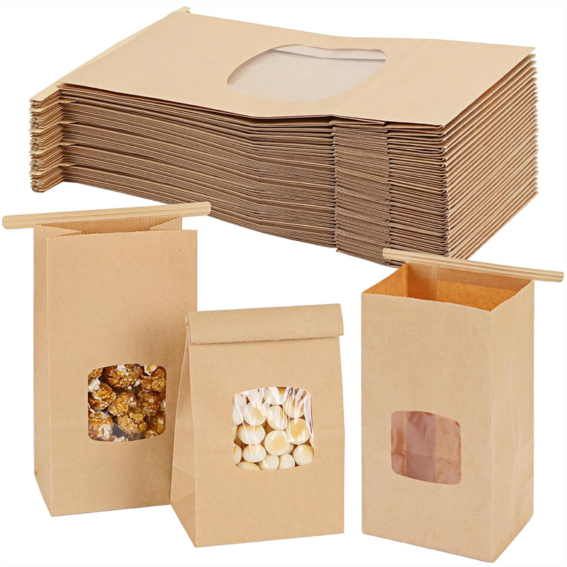 10Pcs Bakery Bags, Window Seal - Food Snacks For Christmas ulasan dan harga