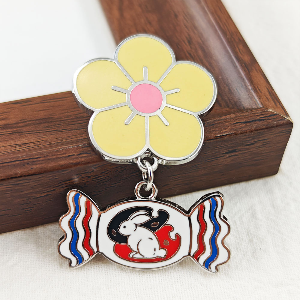 White Rabbit Candy Enamel Pin  - Food Snacks Candy ulasan dan harga