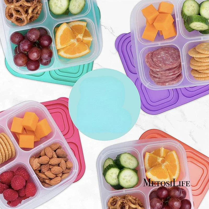 Plastic Bento Snack Box Reusab - Food Prep Snacks ulasan dan harga