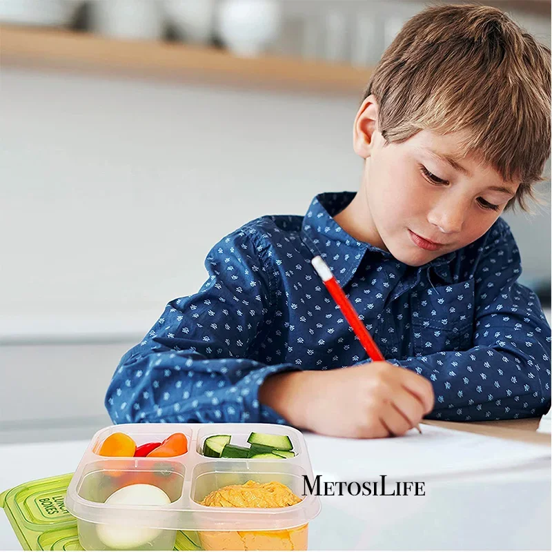 Plastic Bento Snack Box Reusab - Food Prep Snacks ulasan dan harga