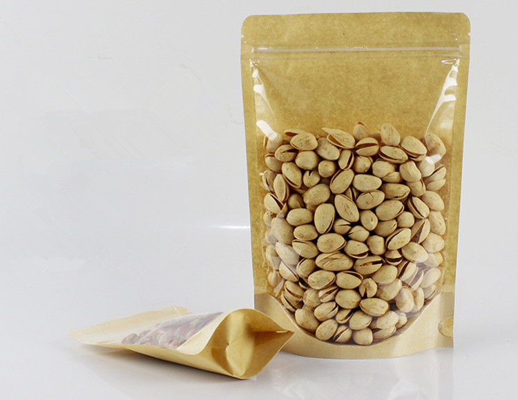100PCS Clear Front Stand Up Kr - Food Snacks For Christmas ulasan dan harga