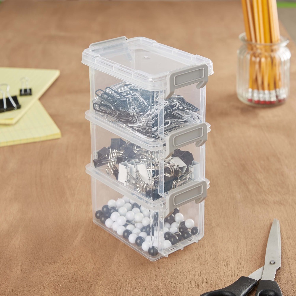4-Pack 12oz Stackable Storage  - Food Snacks Label ulasan dan harga