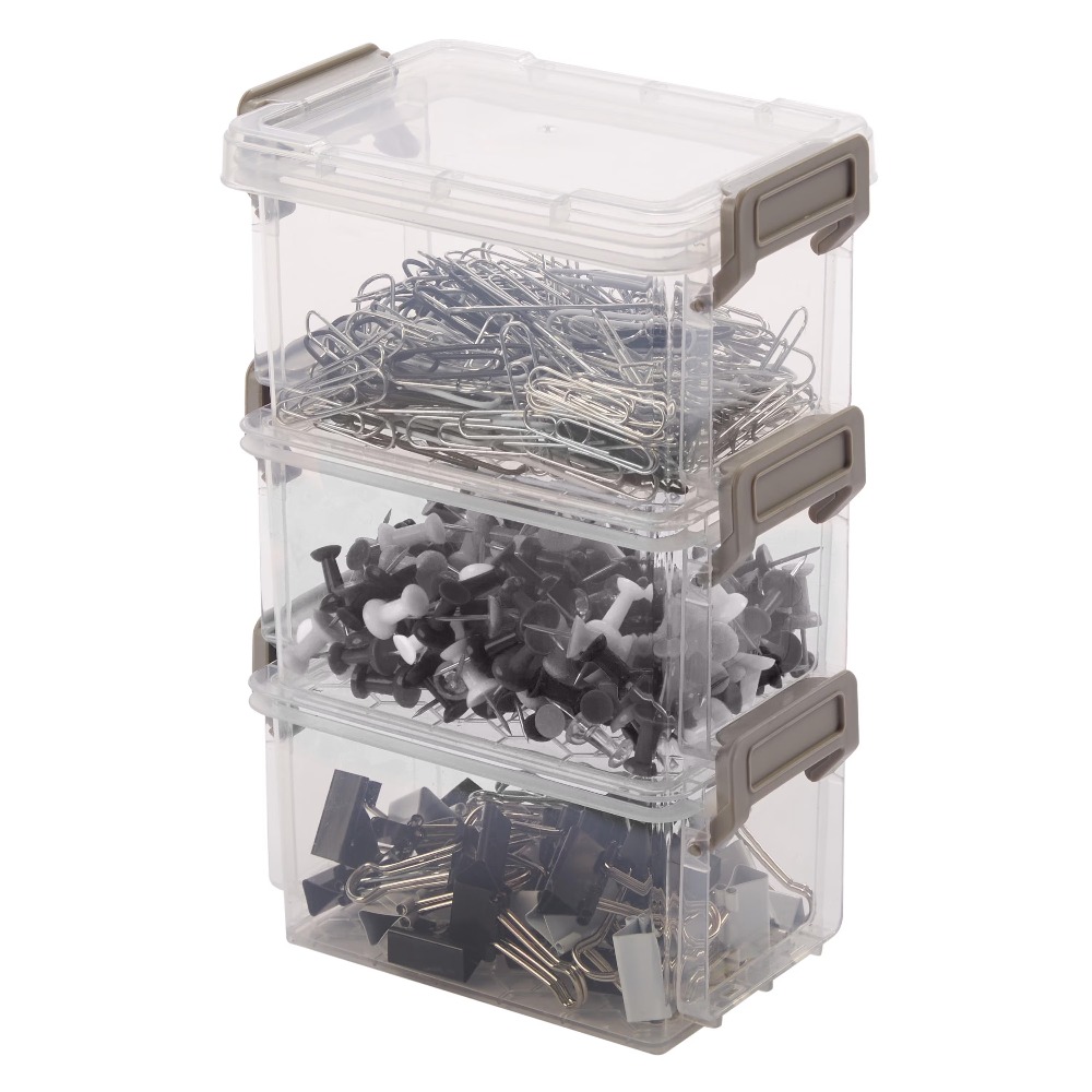 4-Pack 12oz Stackable Storage  - Food Snacks Label ulasan dan harga