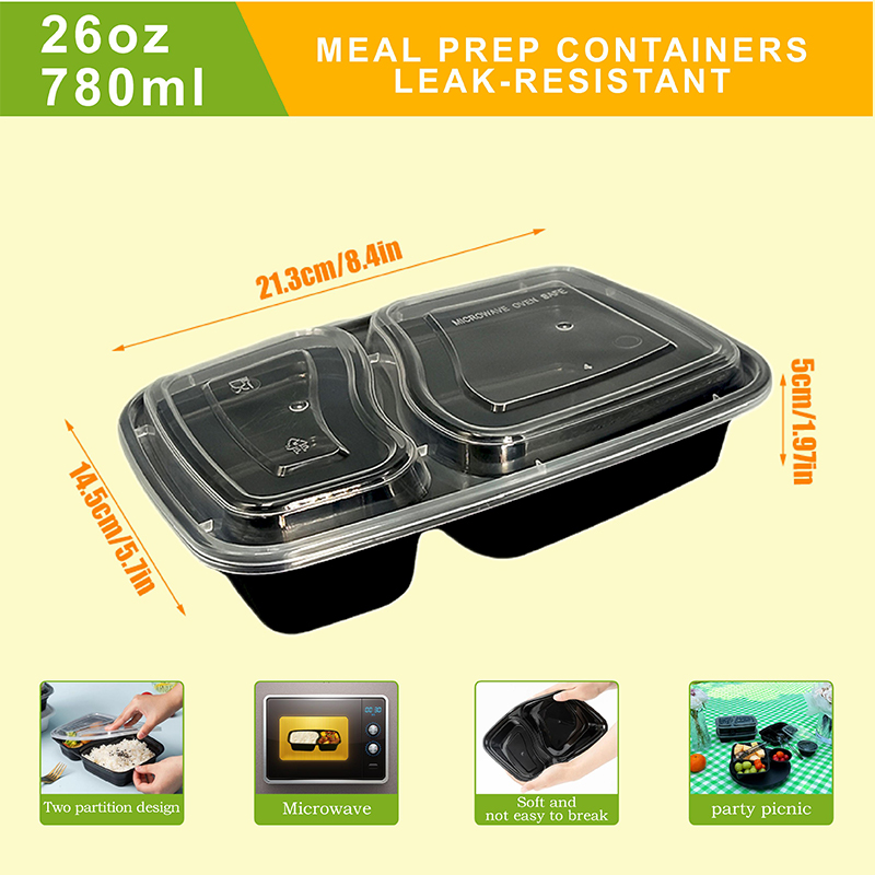 10/40 Pack 26 oz Two-Compartme - Food Snacks For Christmas ulasan dan harga