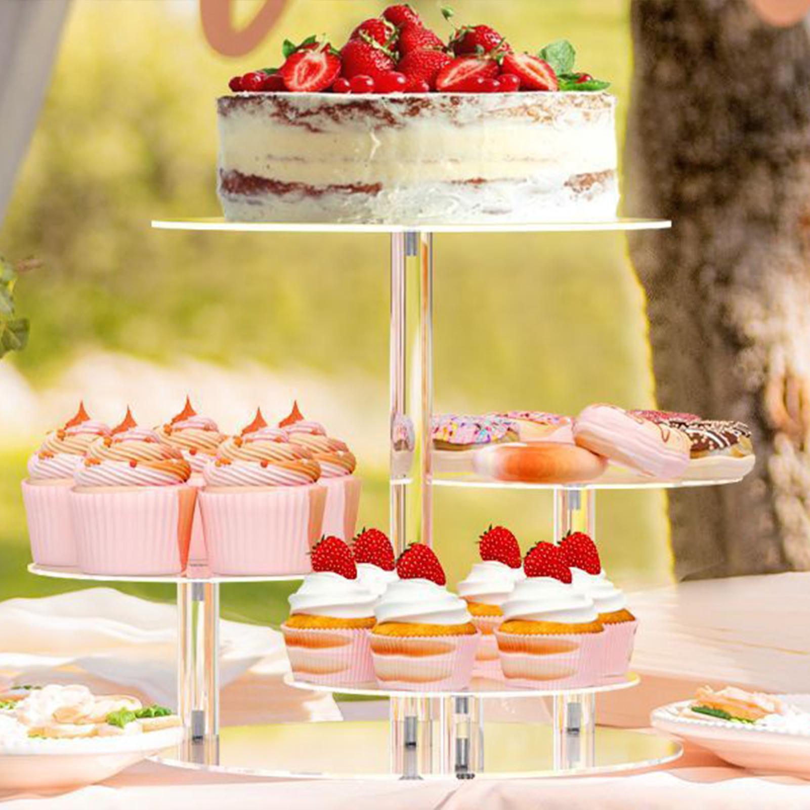 Cupcake Holder Stand Acrylic 4 - Food Snacks Candy ulasan dan harga