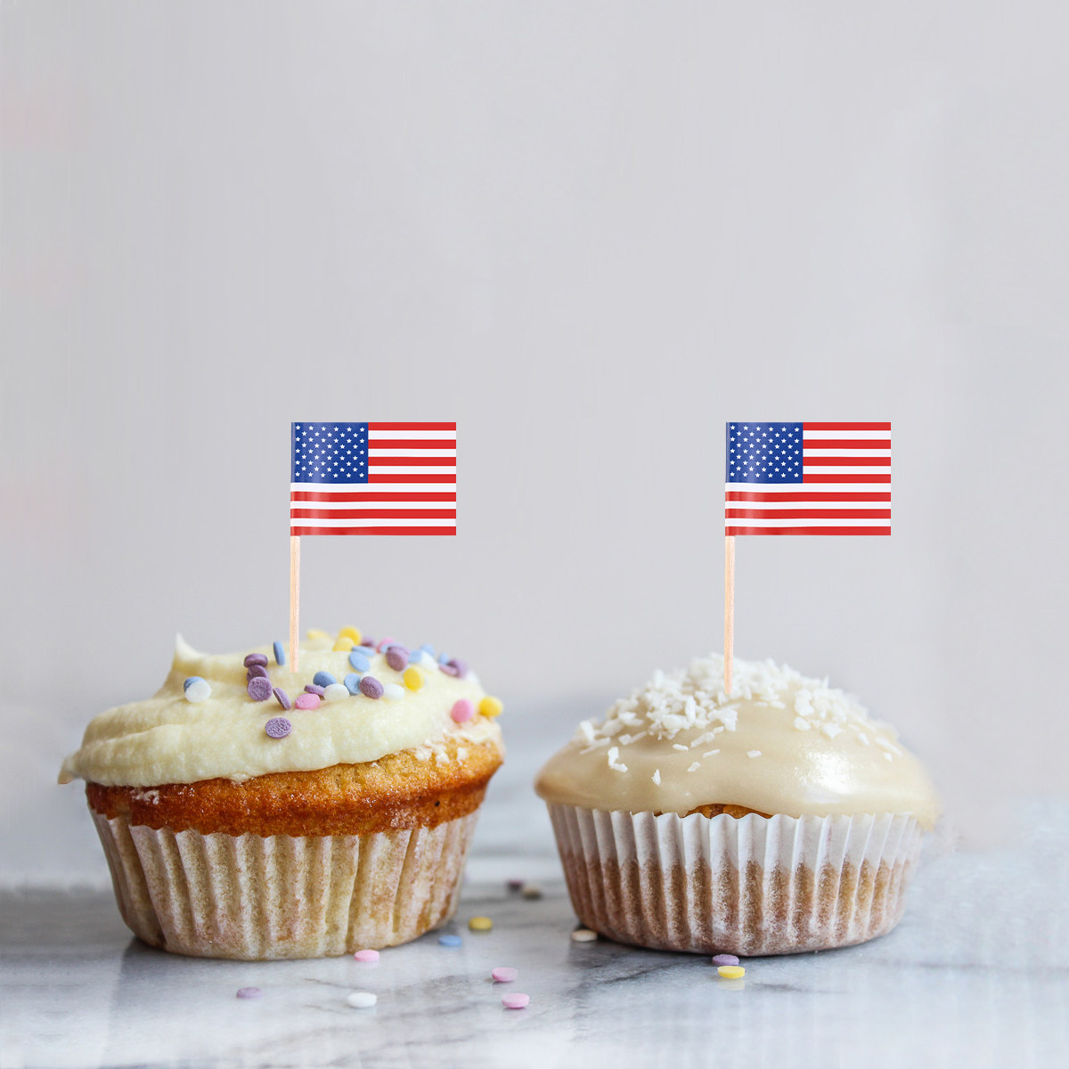 100Pcs American Flag Picks 2.5 - Food Snacks For Party ulasan dan harga