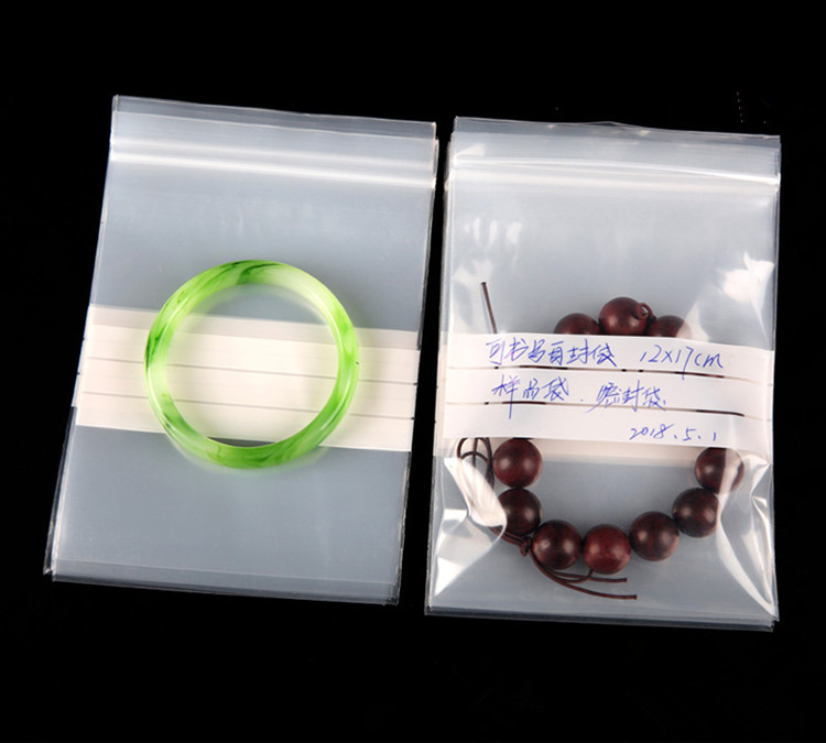 200PCS Clear PE Writing Ziploc - Food Snacks Label ulasan dan harga
