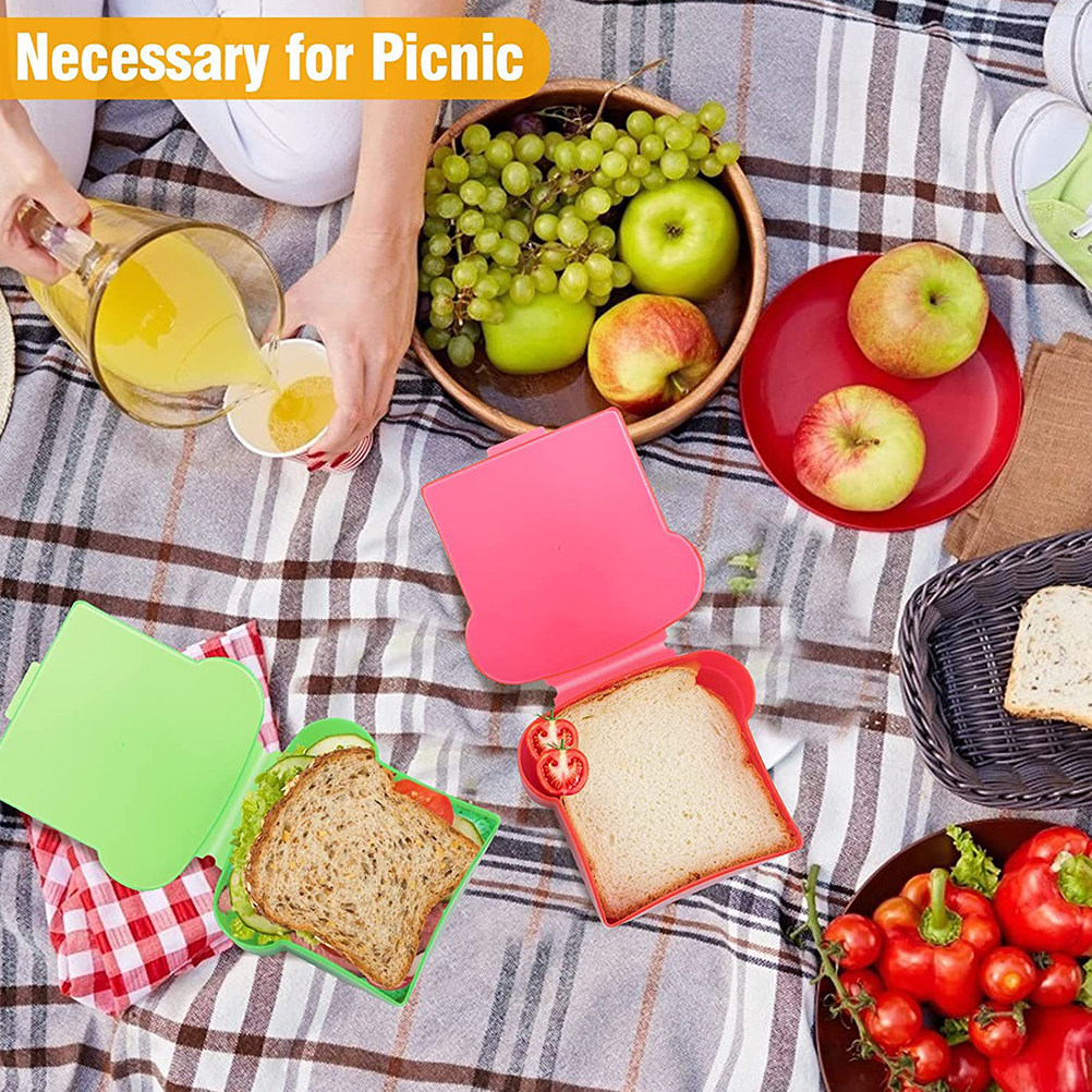 6Pcs Toast-Shaped Sandwich Sto - Food Snacks For Toddlers ulasan dan harga