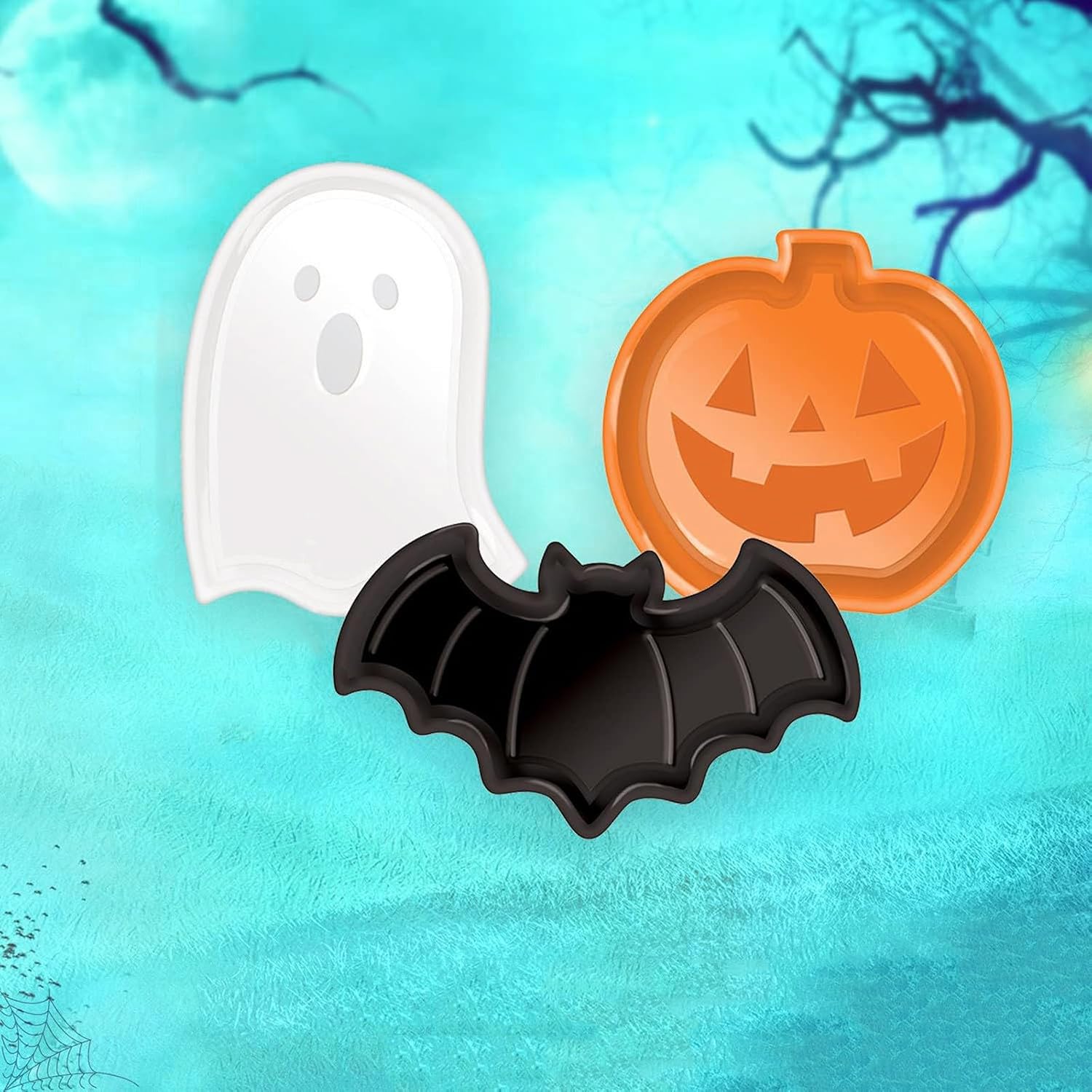 Reusable Halloween Plates Set  - Food Snacks Candy ulasan dan harga