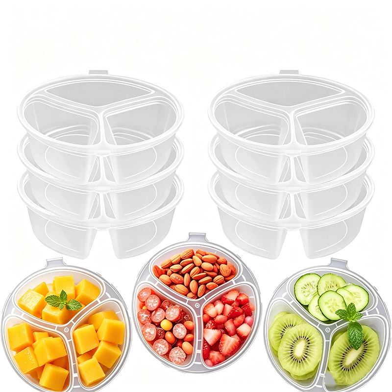 5-20Pcs 3-Compartment Snack Bo - Food Prep Snacks ulasan dan harga