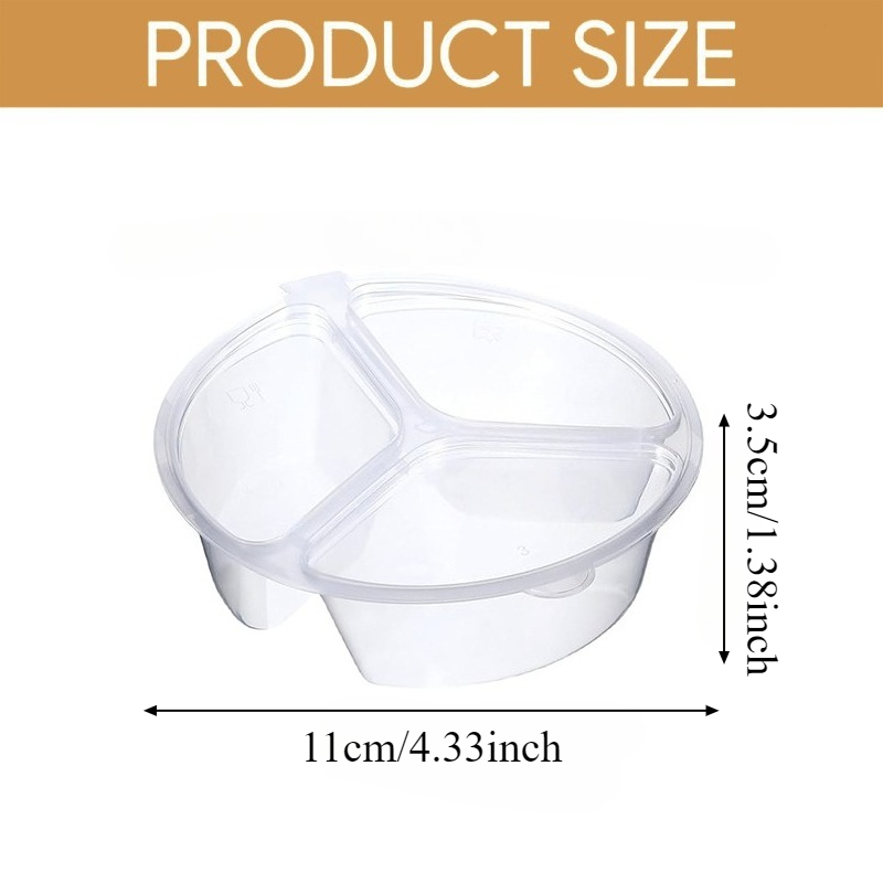 5-20Pcs 3-Compartment Snack Bo - Food Prep Snacks ulasan dan harga