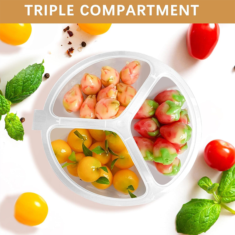 5-20Pcs 3-Compartment Snack Bo - Food Prep Snacks ulasan dan harga