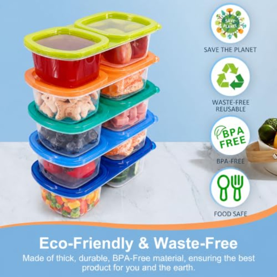 5-Pack Reusable Snack Containe - Food Prep Snacks ulasan dan harga