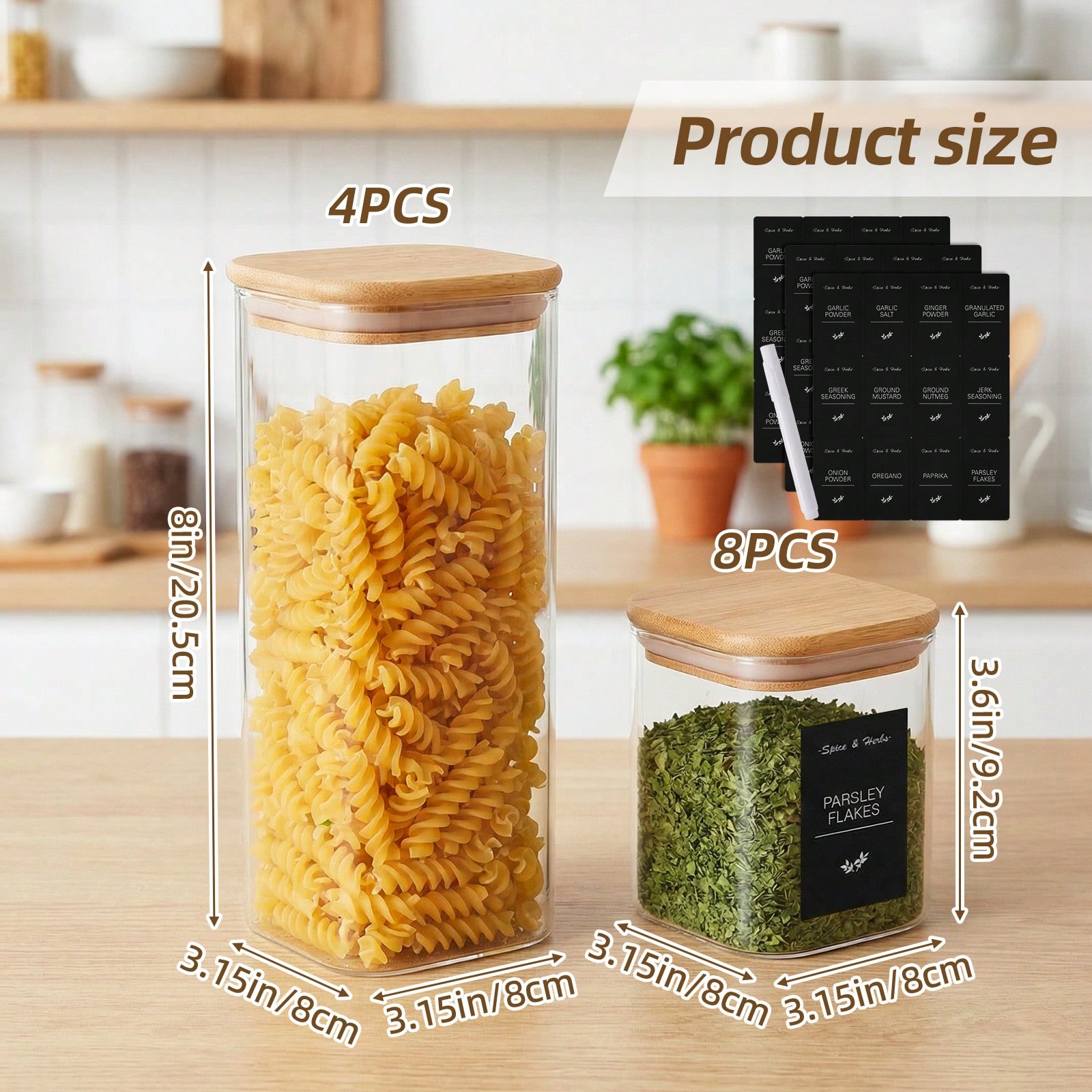 Glass Food Storage Containers  - Food Snacks Label ulasan dan harga