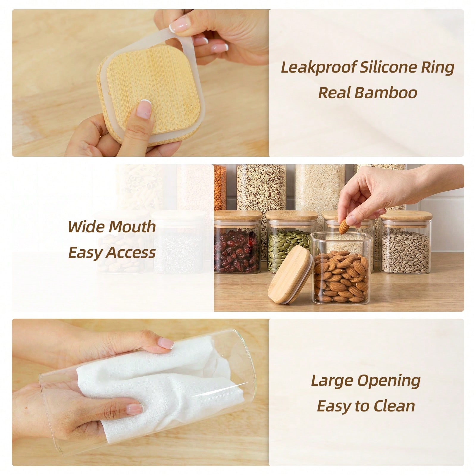 Glass Food Storage Containers  - Food Snacks Label ulasan dan harga