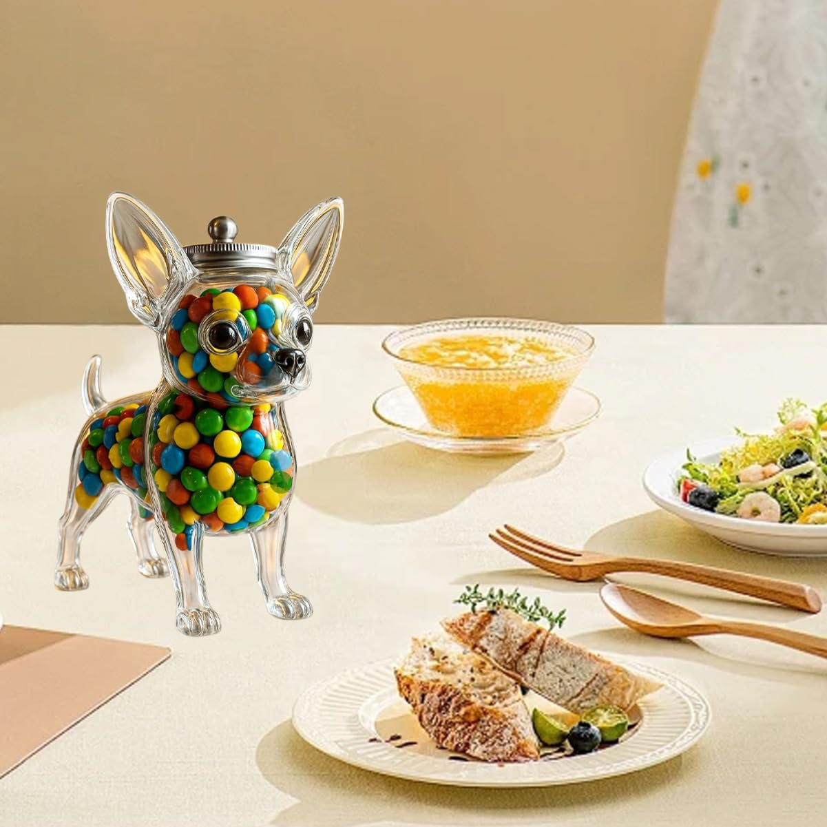 Chihuahua Shaped Container Fre - Food Snacks For Christmas ulasan dan harga