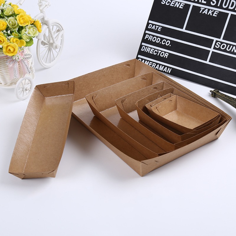 10/30/50pcs Kraft Paper Dispos - Food Snacks For Christmas ulasan dan harga