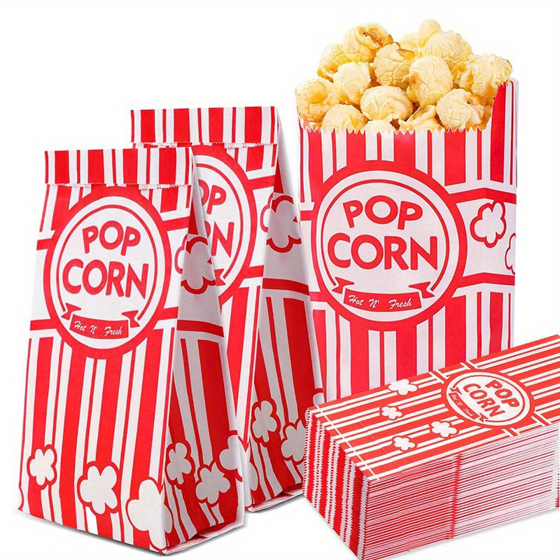 20/50Pcs Popcorn Bags Individu - Food Snacks For Party ulasan dan harga