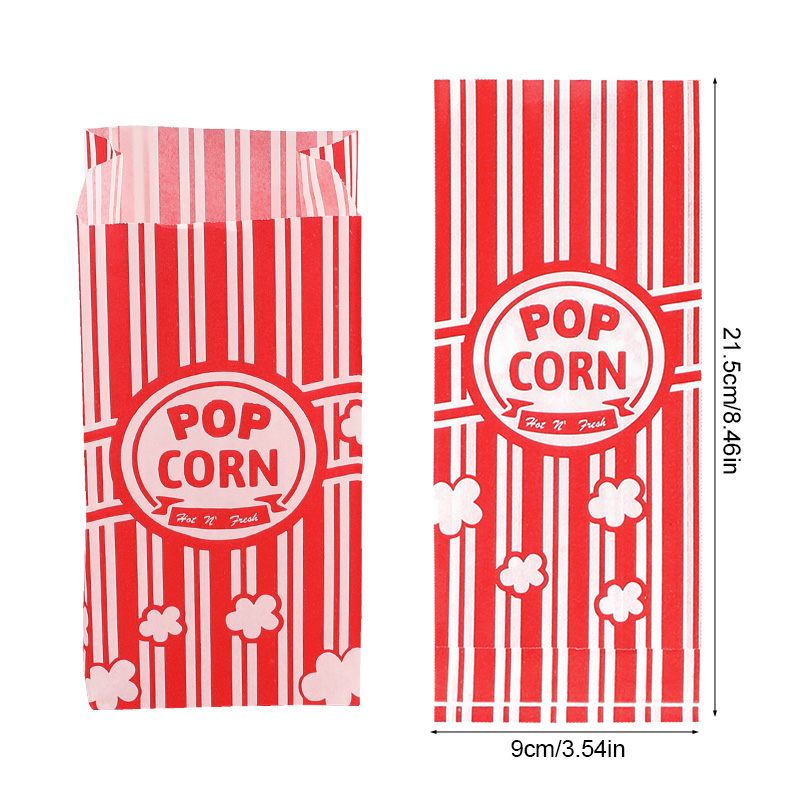 50Pcs Popcorn Packaging Bags S - Food Snacks For Christmas ulasan dan harga