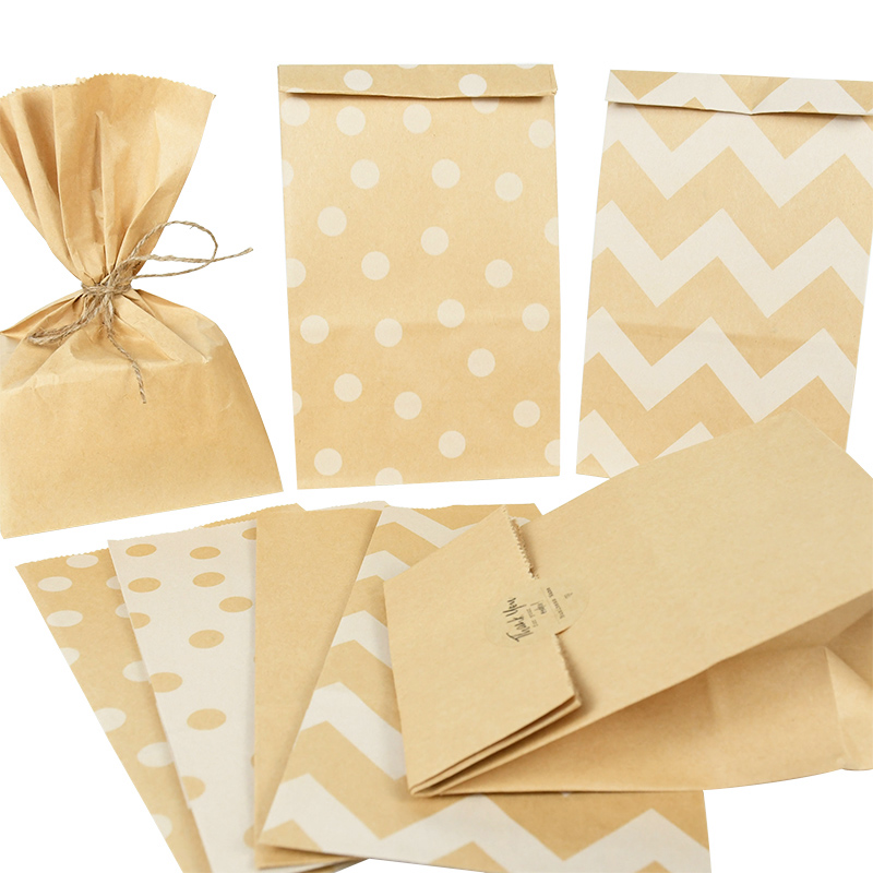 10pcs Brown Kraft Paper Gifts  - Food Snacks For Christmas ulasan dan harga