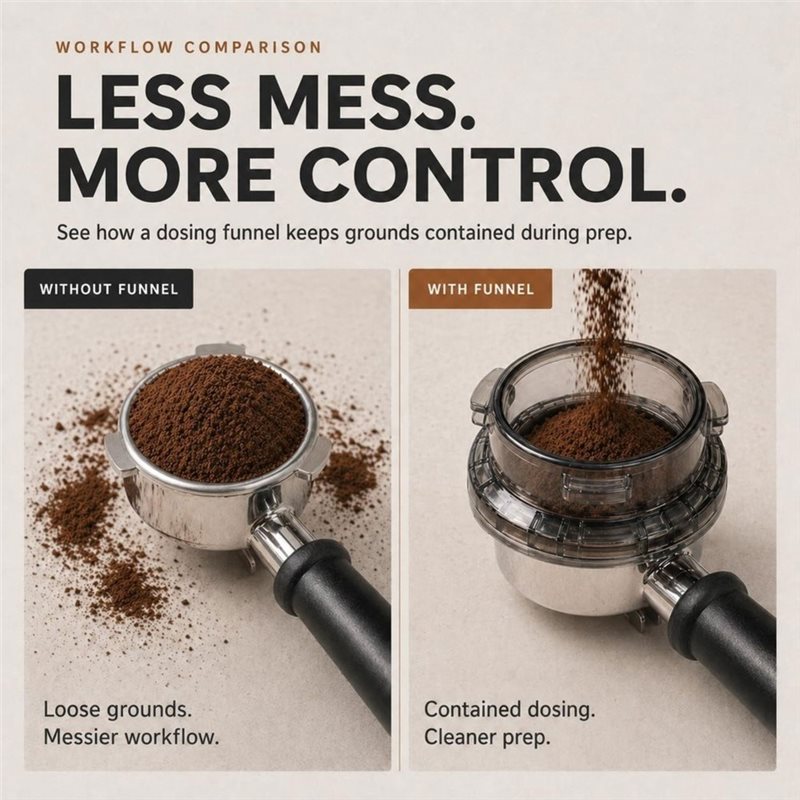 B15C Dosing Funnel 54Mm Twist- - Breville Espresso Barista Touch ulasan dan harga