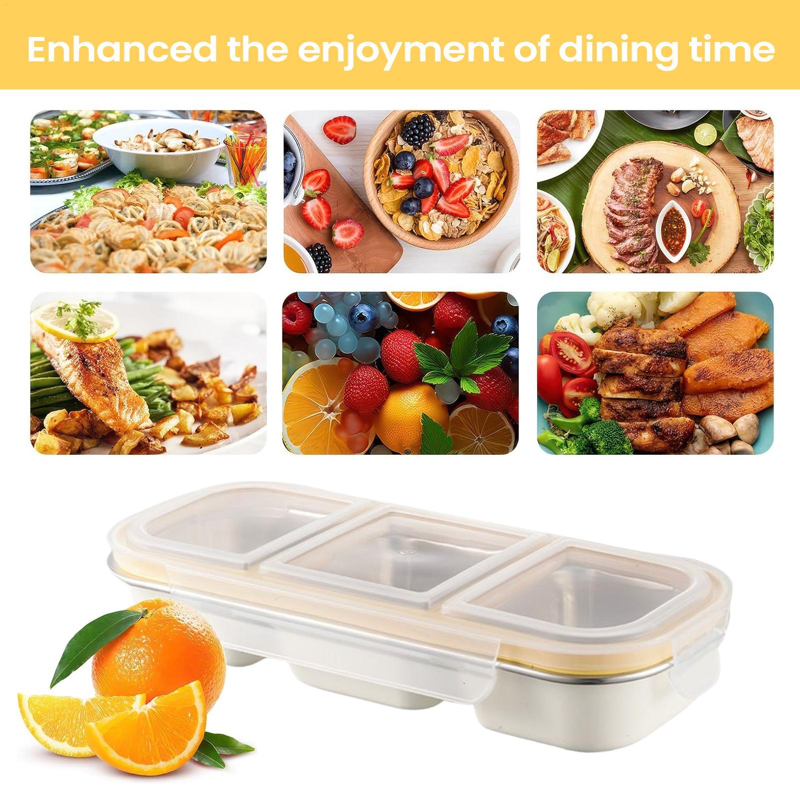 Stainless Steel Snack Box Spil - Food Prep Snacks ulasan dan harga