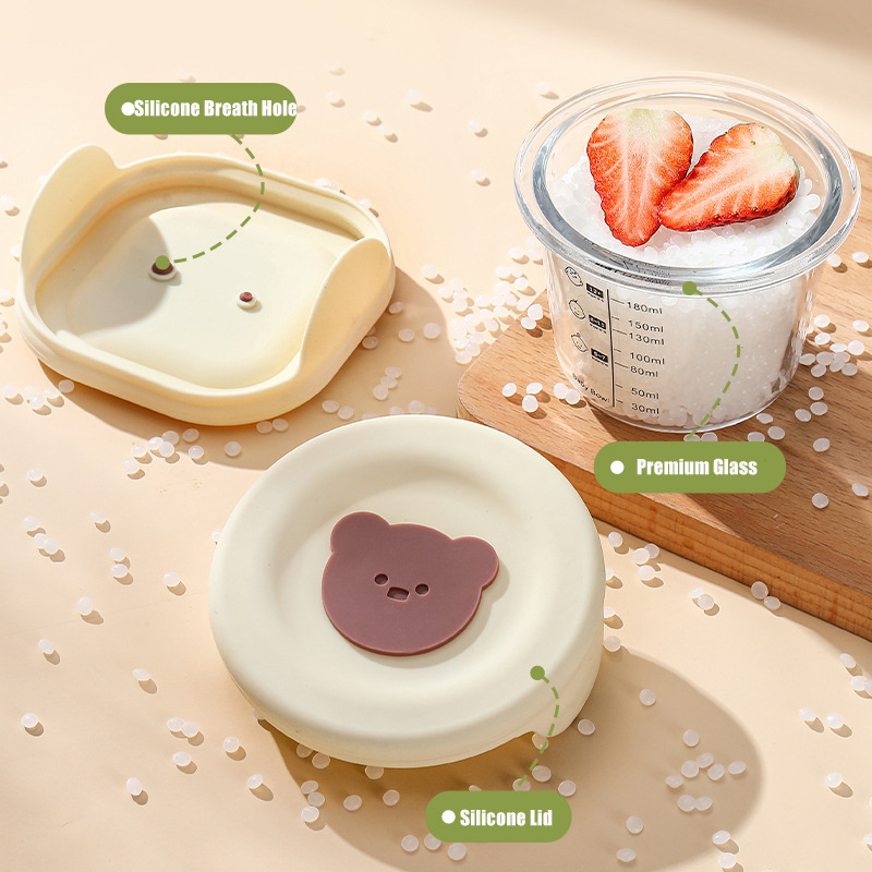 180ml Glass Baby Food Storage  - Food Snacks For Toddlers ulasan dan harga
