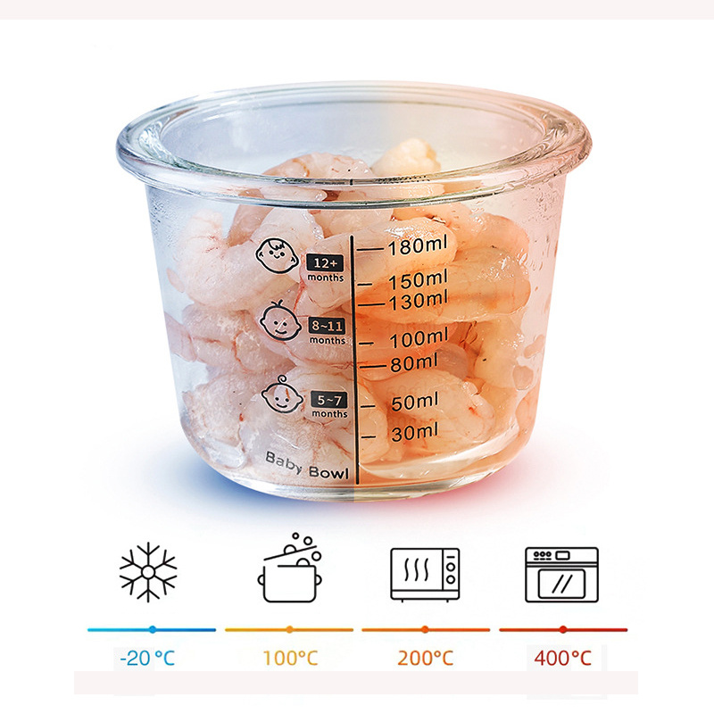 180ml Glass Baby Food Storage  - Food Snacks For Toddlers ulasan dan harga