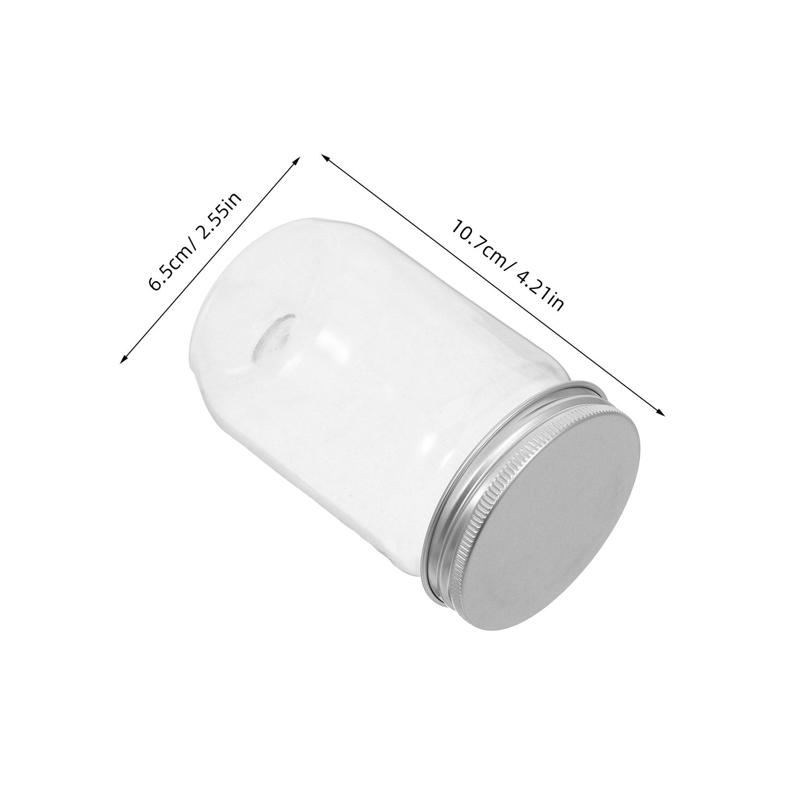 6Pcs Clear Plastic Mason Jars  - Food Snacks Candy ulasan dan harga
