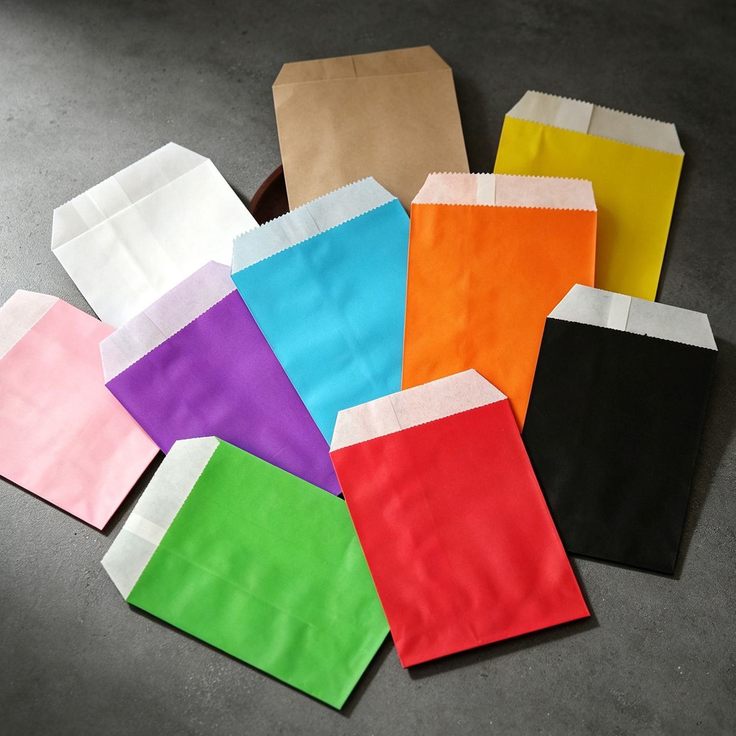 50/100pcs color Gift Kraft Pap - Food Snacks Candy ulasan dan harga