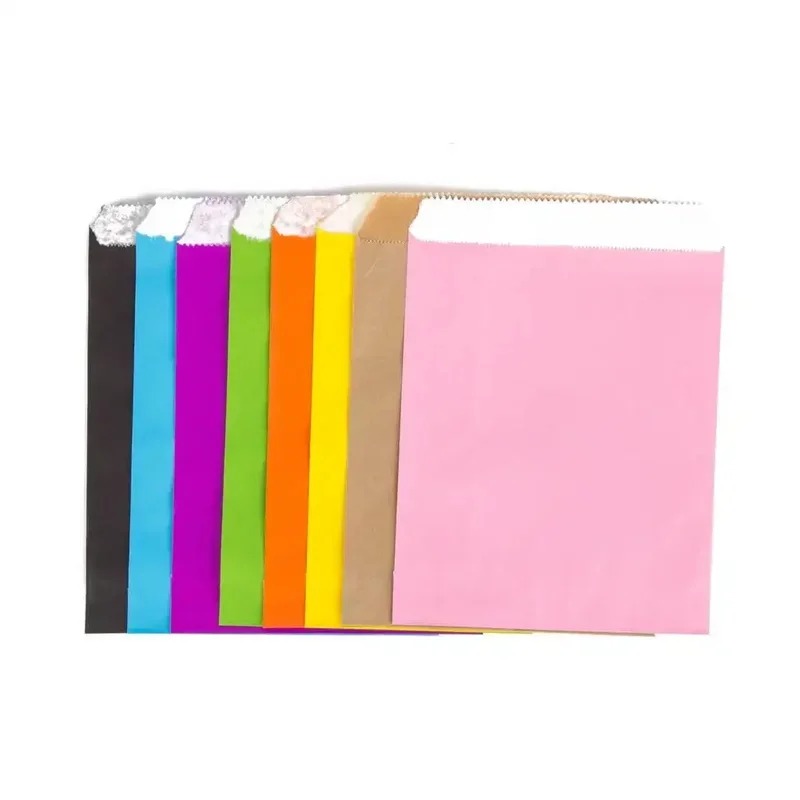 50/100pcs color Gift Kraft Pap - Food Snacks Candy ulasan dan harga