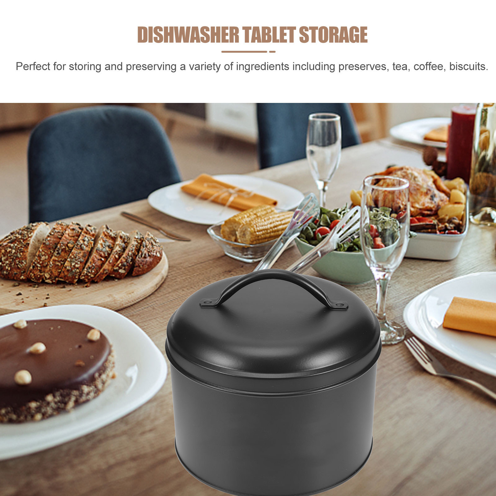 Metal Food Storage Jar Airtigh - Food Snacks Candy ulasan dan harga