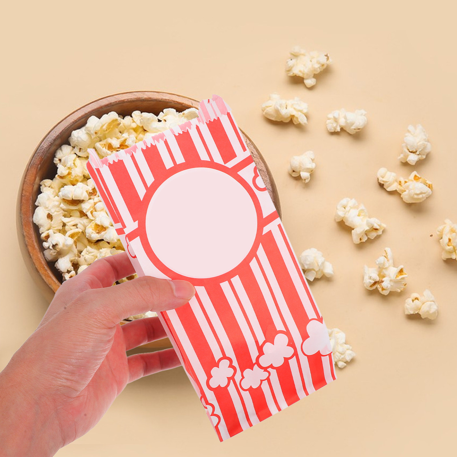 30Pcs Greaseproof Popcorn Bags - Food With Snacks ulasan dan harga