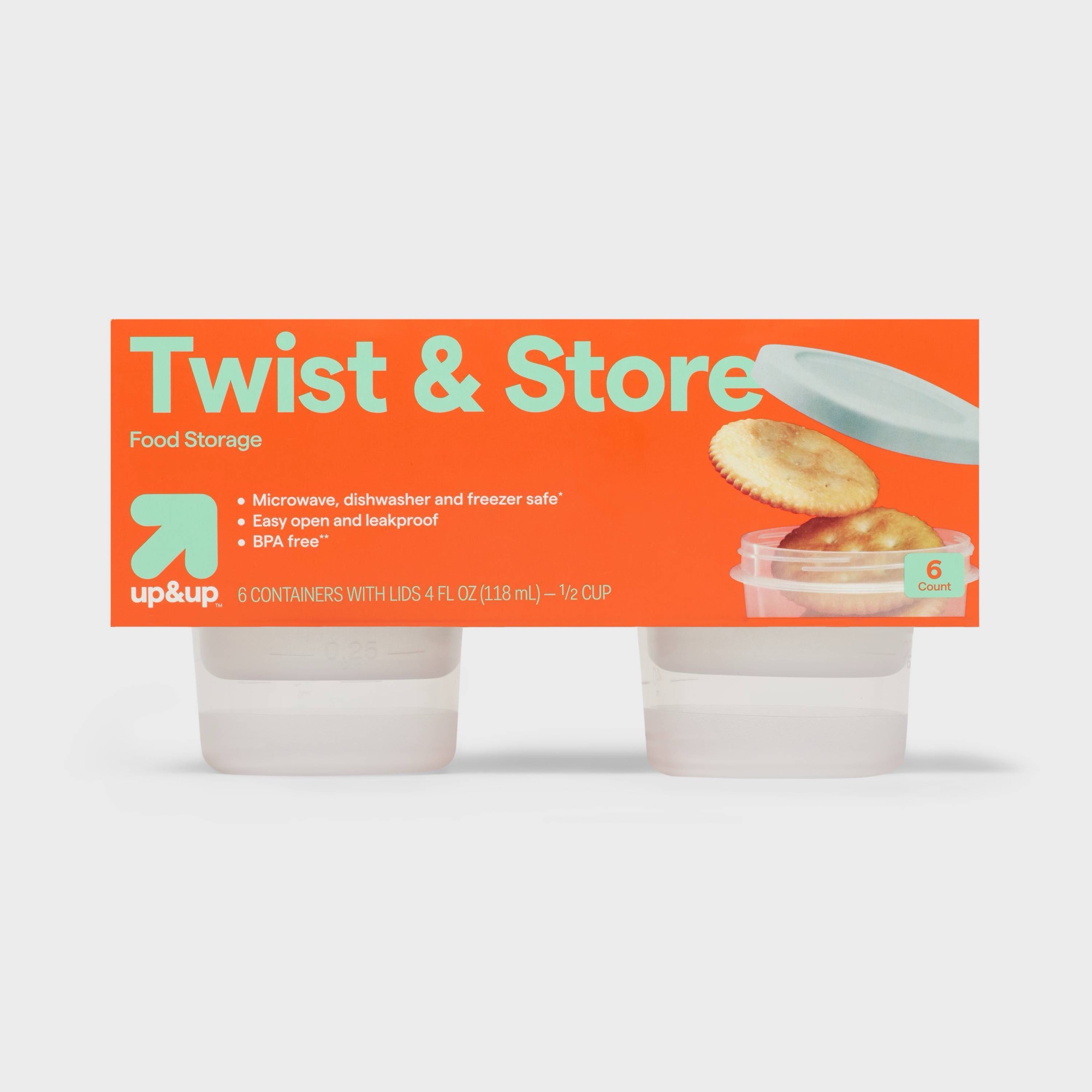 6ct Round Twist-Lock Food Stor - Food Prep Snacks ulasan dan harga