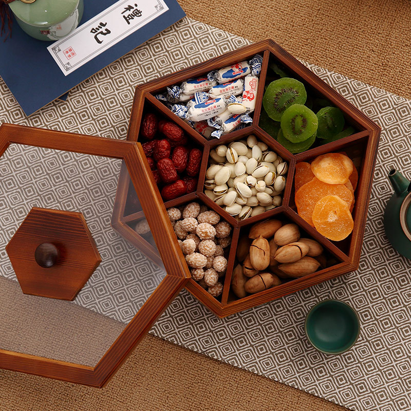 New Wood Candy Biscuit Storage - Food Snacks Candy ulasan dan harga