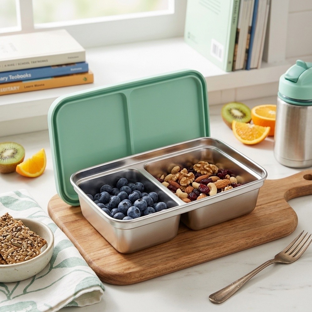 Stainless Steel Toddler Lunch  - Food Snacks For Toddlers ulasan dan harga
