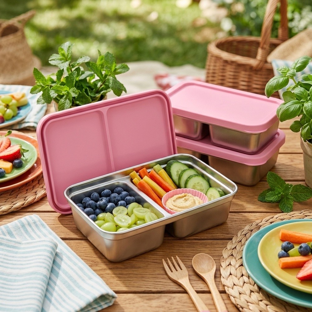 Stainless Steel Toddler Lunch  - Food Snacks For Toddlers ulasan dan harga