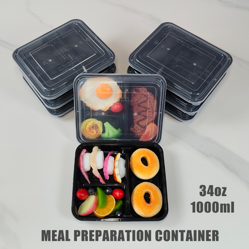 3-Compartment 34 Oz/1000 Ml, 1 - Food Prep Snacks ulasan dan harga