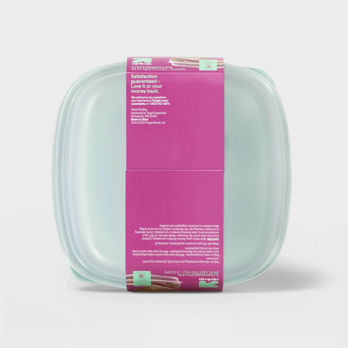 2026 New 3 Pack 24oz Square Fo - Food Prep Snacks ulasan dan harga